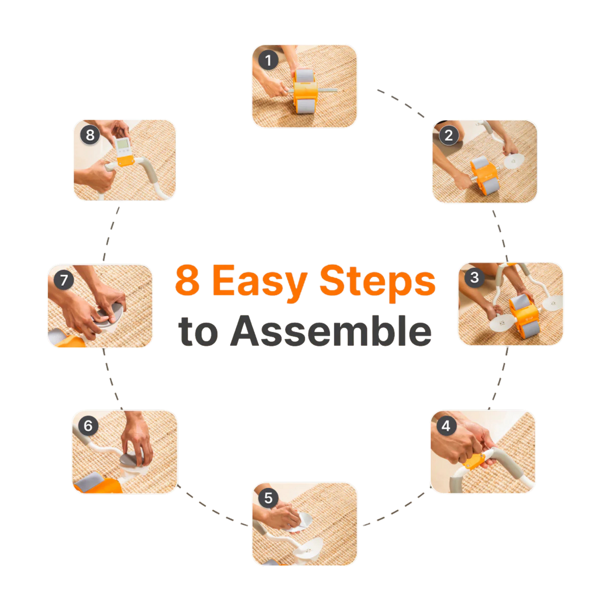 BuyHives™ Ab Roller Wheel for Core & Belly Fat Workout