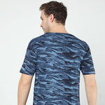 Cotton Printed Half Sleeves Mens Round Neck T-Shirt