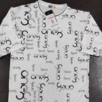 Polyester Printed Half Sleeves Mens Round Neck T-Shirt