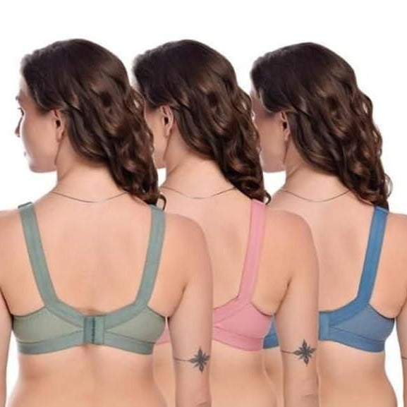 Full Coverage Non Padded Bra Pack of 3