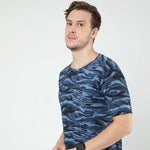 Cotton Printed Half Sleeves Mens Round Neck T-Shirt