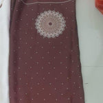 Satin Silk Printed Kaftan Saree With Unstitched Blouse
