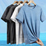 Men's Round Neck Polyester Casual T-shirt (Pack of 4)