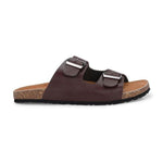 Mens Arizona Cherry Leather Slippers