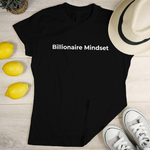 Billionaire Mindset โ Premium Cotton Crew T-Shirt (Black Edition)