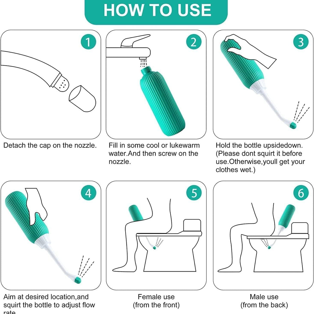 Portable Bidet Personal Hygiene Care 500ML