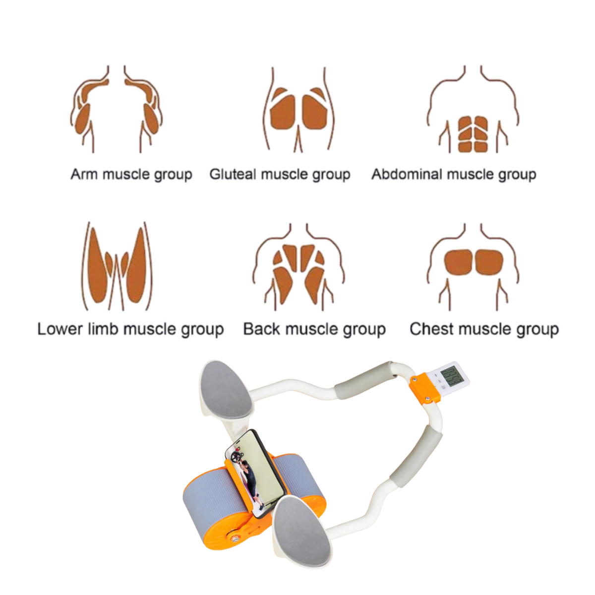 BuyHives™ Ab Roller Wheel for Core & Belly Fat Workout