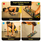 Push Up Board – 14-in-1 Home Gym for Chest, Arms & Shoulder Workout | Foldable & Durable